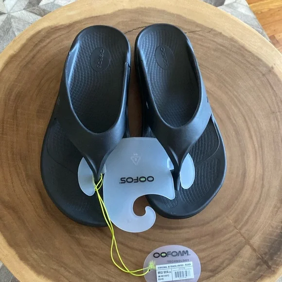 🆕 Oofos Men's OOriginal Sandal - Black Sz 11 - Picture 2 of 5